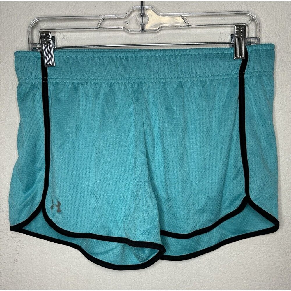 Under Armour Loose Fit Teal Workout Athletic Shorts Size Medium